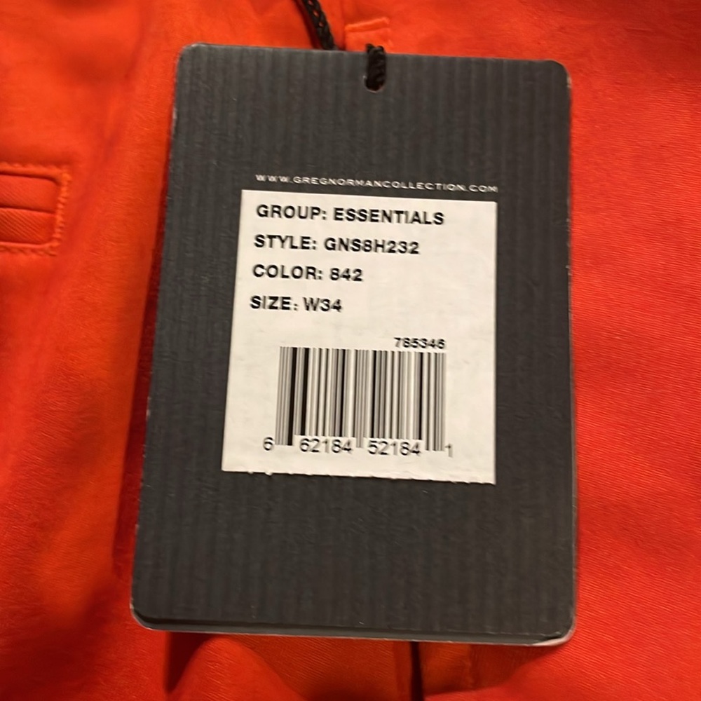 NWT Greg Norman Orange Shorts - Picture 4 of 8
